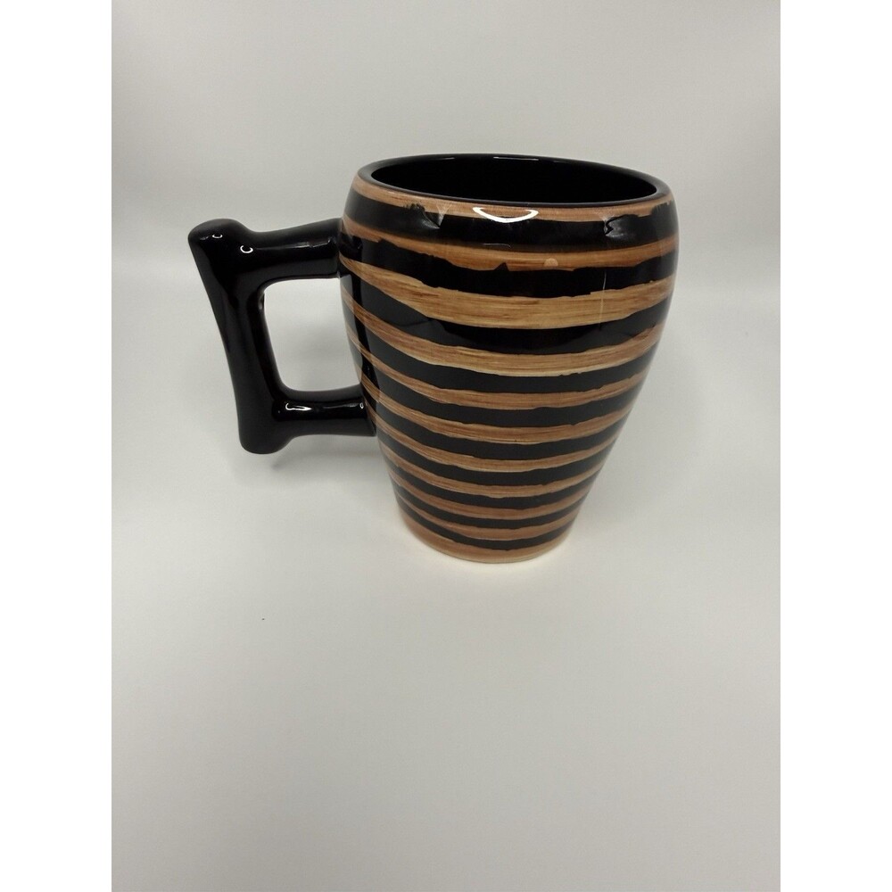Raymond Waites Batik Certified International Large Coffee Mug Striped Ceramic - Picture 3 of 5